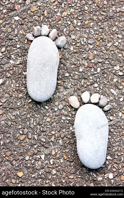 Füße aus Stein