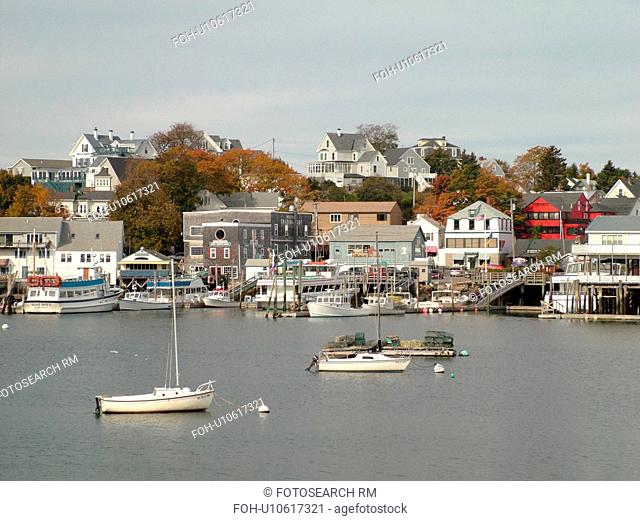 Booth Bay Harbor, ME, Maine, fishing village, boats