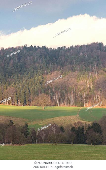 landscape in Saxon Switzerland, Germany