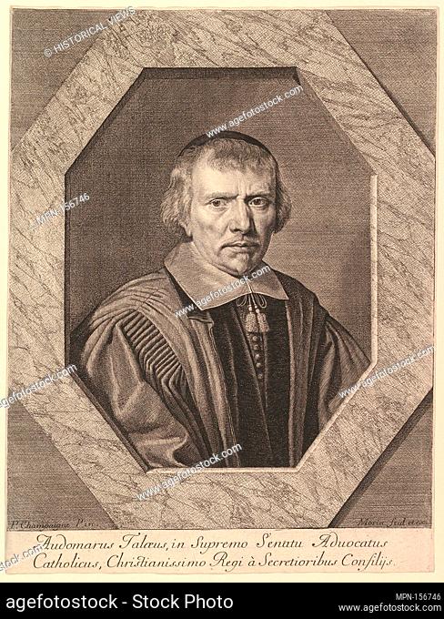 Omer II Talon, avocat au Parlement et conseiller du roi. Artist: Jean Morin (French, Paris ca. 1605-1650 Paris); Artist: After Philippe de Champaigne (French