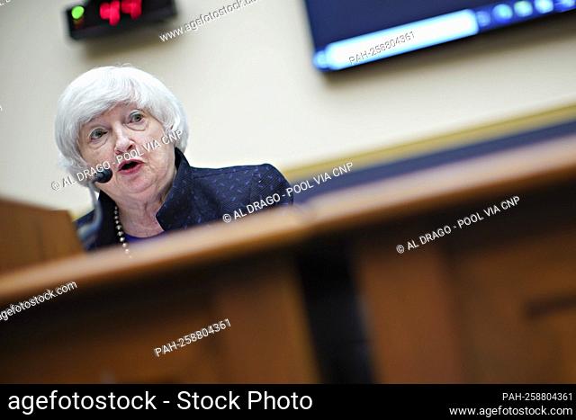 Janet Yellen, U.S. Treasury secretary, speaks during a House Financial Services Committee hearing in Washington, D.C., U.S., on Thursday, Sept