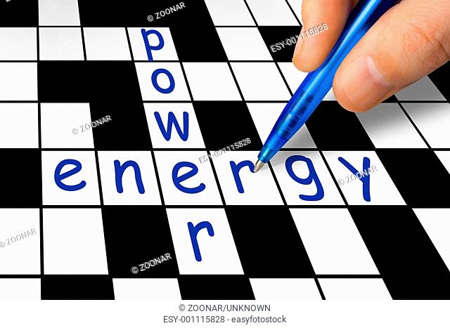 Crossword - power and energy