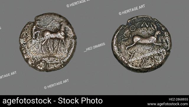 Tetradrachm (Coin) Depicting a Charioteer, 5th century BCE. Creator: Unknown