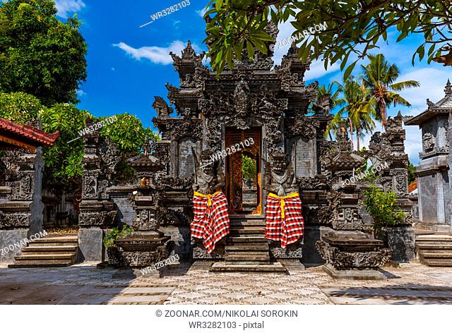 Temple in Lovina - Bali Island Indonesia - travel and architecture background