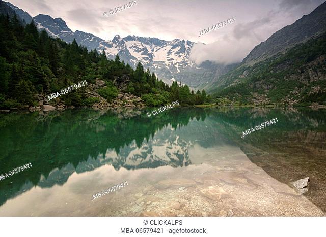 Europe, Ialy, Aviolo lake in Adamello park, province of Brescia