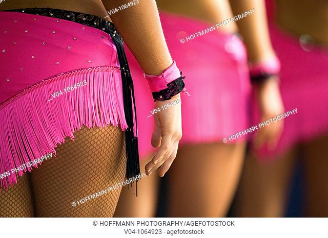 Pattern of female latin dancers