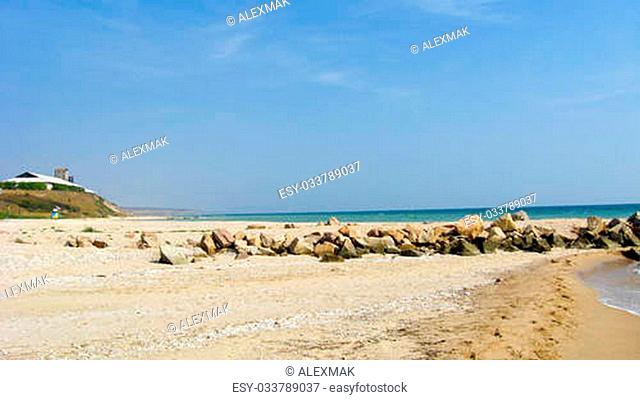 the image of panorama of the coast of the sea