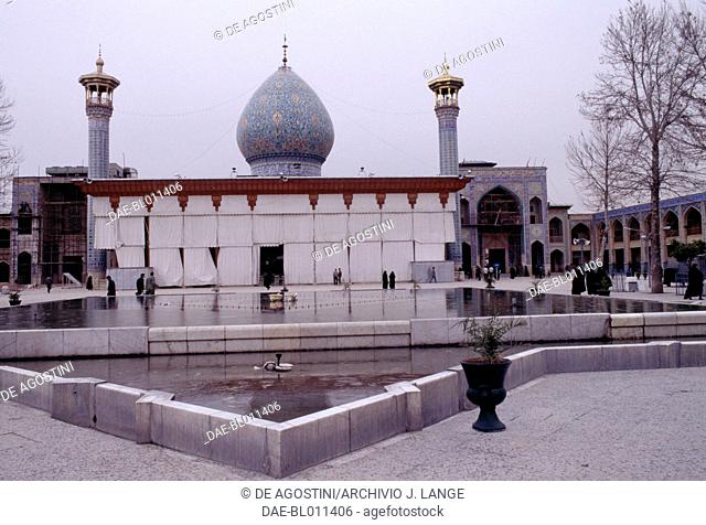 View of the Shah Cheragh funerary monument and mosque, Shiraz. Iran, 14th-19th century
