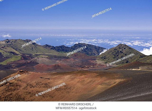 Crater of Haleakala Volcano, Maui, Hawaii, USA