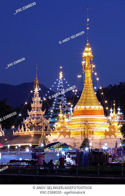 Wat Jong Klang & Wat Jong Kham in Mae Hong Son, Thailand