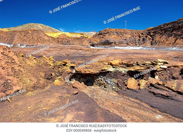 Tinto river, Riotinto mines. Huelva province, Andalusia. Spain