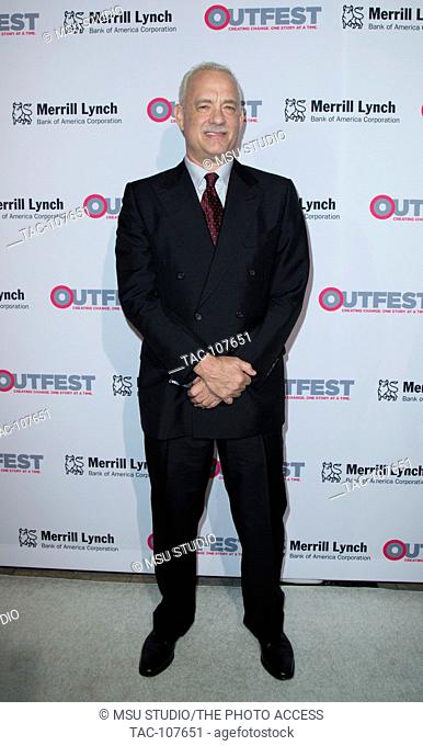 Actor Tom Hanks attends the 11th annual Outfest Legacy Awards, co-presented by Merrill Lynch and Louis Vuitton at Cathedral of Saint Vibiana on November 5
