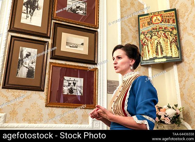RUSSIA, MOSCOW REGION - NOVEMBER 5, 2023: The opening of Russia's first private museum dedicated to the family of Emperor Nicholas II of Russia