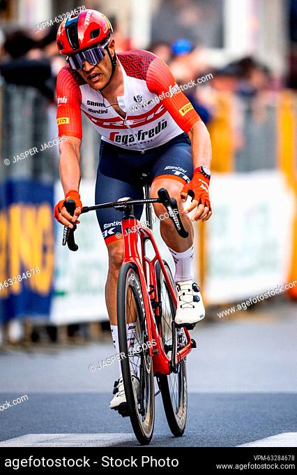 Belgian Jasper Stuyven of Trek-Segafredo pictured in action during the 'Milano-Sanremo' one day cycling race, 294km from Milan to Sanremo, Italy