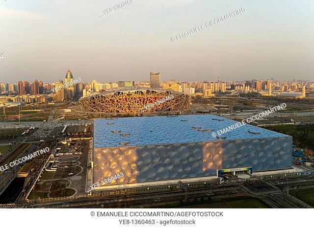 Watercube National Swimming Centre by PTW architects and ARUP, 2008, Olympic Green, Beijing, China, Asia