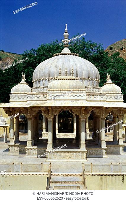 Gaitor marble cenotaphs , Jaipur , Rajasthan , India