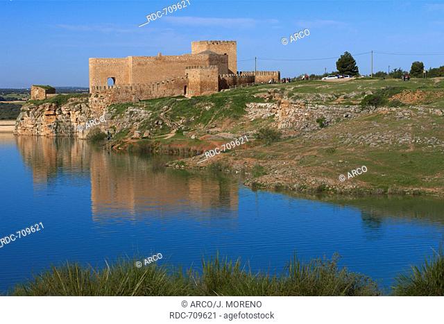 Argamasilla de Alba, Penarroya Castle, Lagunas de Ruidera natural park, Penarroya reservoir, Ciudad Real province, Castilla-La Mancha, Route of Don Quixote
