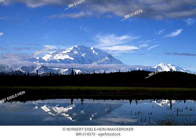 Denali, Mount McKinley, Wonder Lake, Denali Nationalpark, Alaska, USA