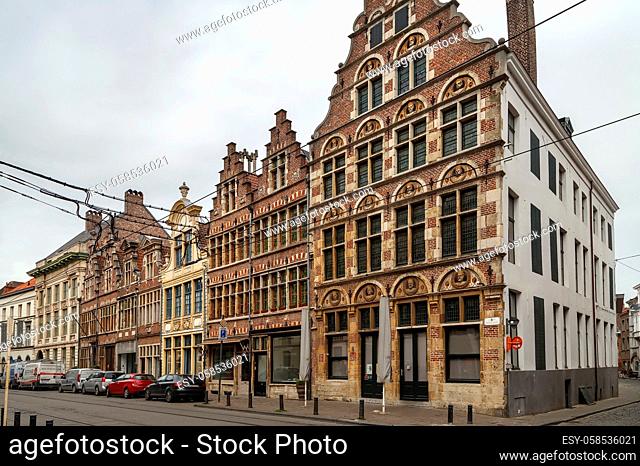 Street in Ghent historic center, Belgium