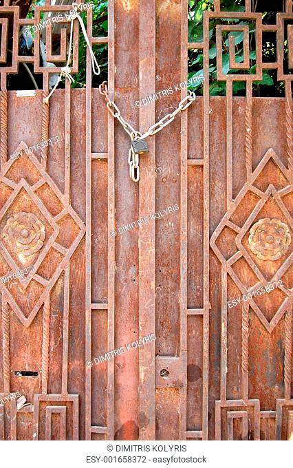 rusty vintage door