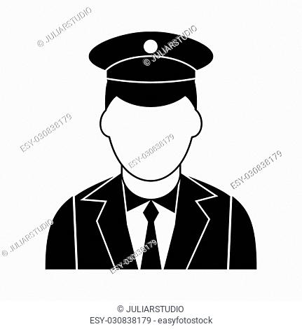 Train Conductor Cartoon Face with Glasses. Vector illustration, Stock  Vector, Vector And Low Budget Royalty Free Image. Pic. ESY-052504117 |  agefotostock