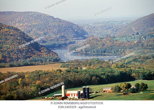 Potomac River and farms, Frederick Maryland