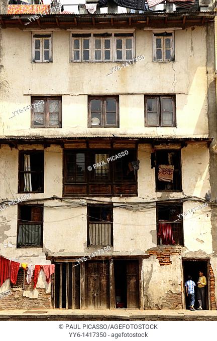 typical nepalese home in kathmandu, nepal