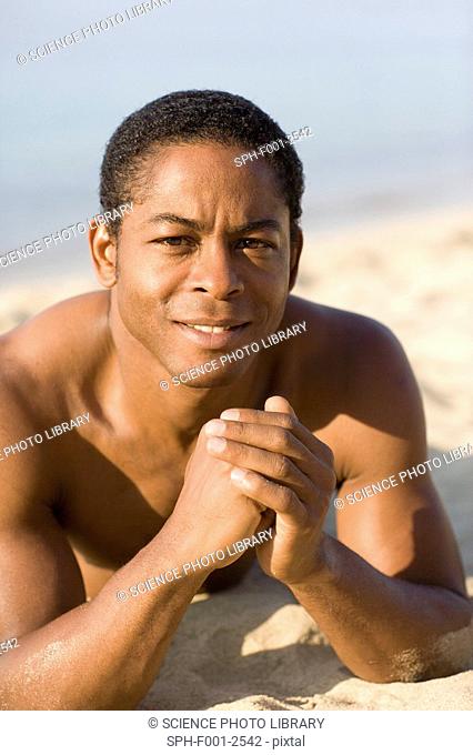 Man on a beach