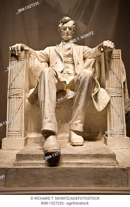 Plaster Model of Abraham Lincoln Statute for the Lincoln Memorial by