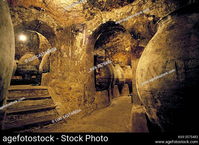 Wine cave. . Colmenar de Oreja (Madrid). Spain