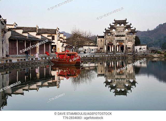 The UNESCO World Heritage ancient village of Xidi, Anhui, China