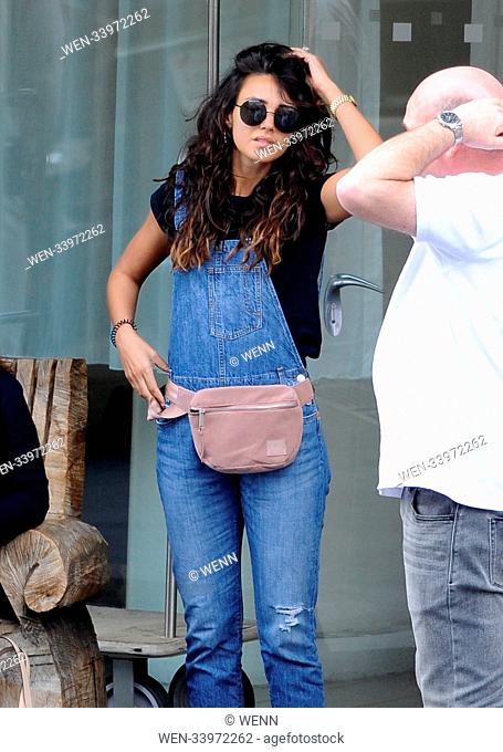 Michelle Keegan out and about at the Mondrian Los Angeles with husband Mark Wright and her parents Featuring: Michelle Keegan, Parents