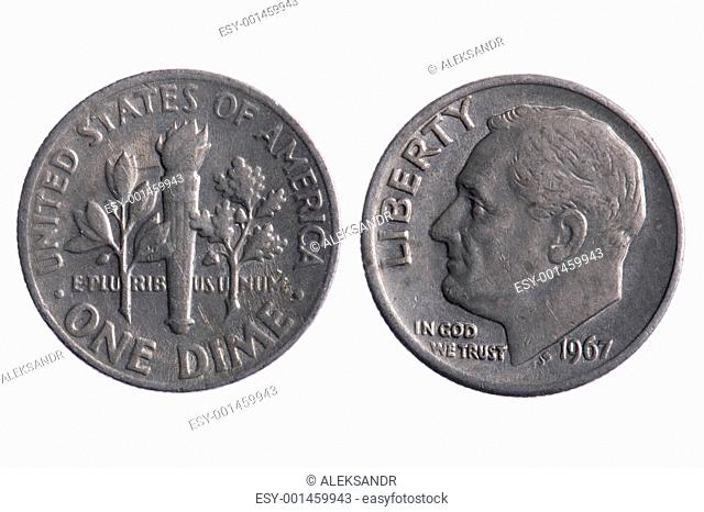 America coins close up