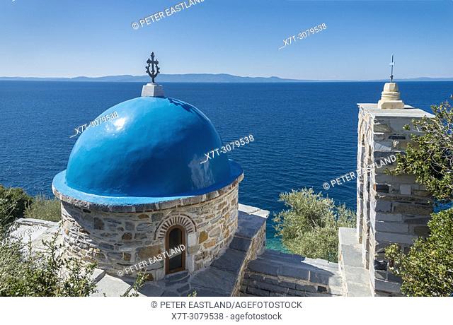 A chapel on The Southwest coast of the Athos peninsula, near Xenophontos monastery Macedonia, Northern Greece