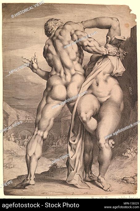 The Rape of the Sabine Women. Artist: Adriaen de Vries (Netherlandish, The Hague ca. 1545-1626 Prague); Artist: Jan Muller (Netherlandish