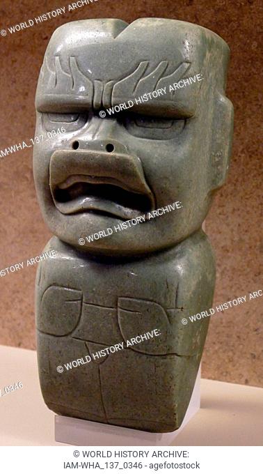 Jade pectoral, Olmec civilisation, Mexico 1200-400 BC