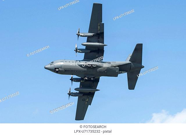 Lockheed C-130H Hercules over Whenuapai Air Base