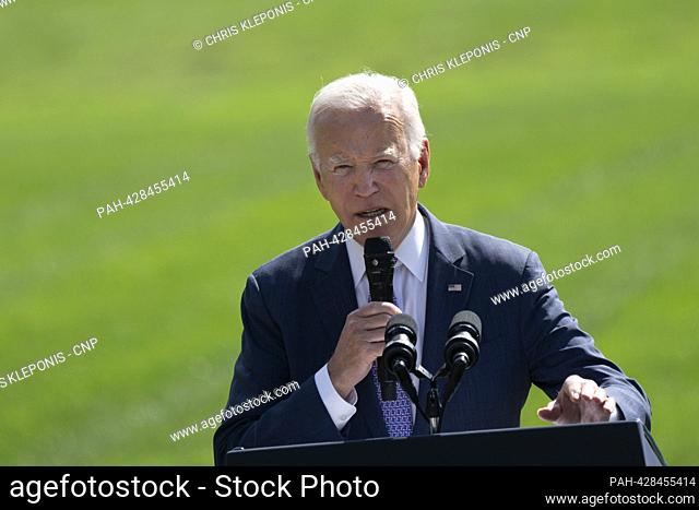 United States President Joe Biden makes remarks to celebrate the Americans with Disabilities Act (ADA) and to mark Disability Pride Month at the White House in...