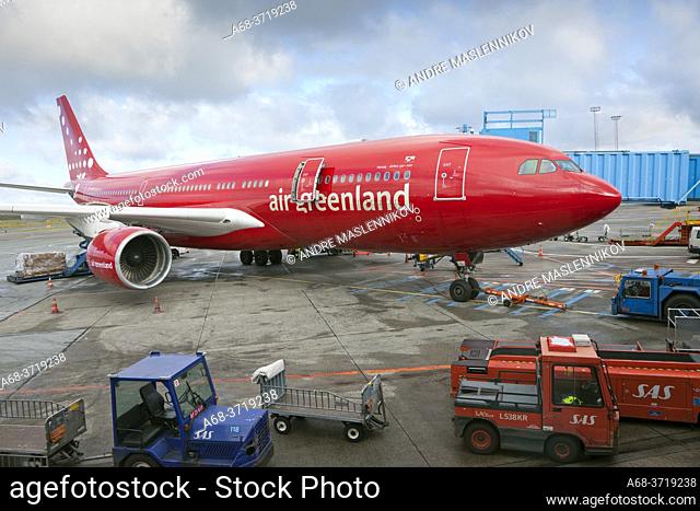 Air Greenland on Kastrup international airport in Copenhagen, Denmark