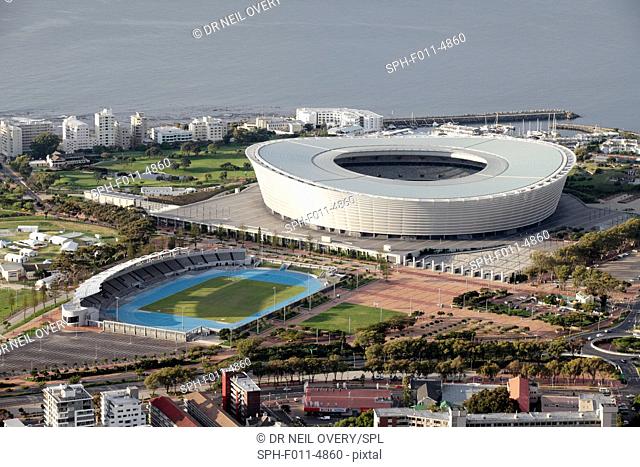 Cape Town Stadium (also known as Green Point Stadium), one of the stadiums used during the 2010 World Cup, Cape Town, South Africa