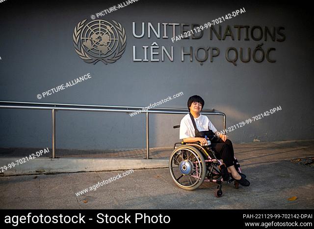 PRODUCTION - 26 September 2022, Vietnam, Hanoi: Hieu Luu, who works for the UN as a focal point for the disabled, has a prominent role in the campaign for...