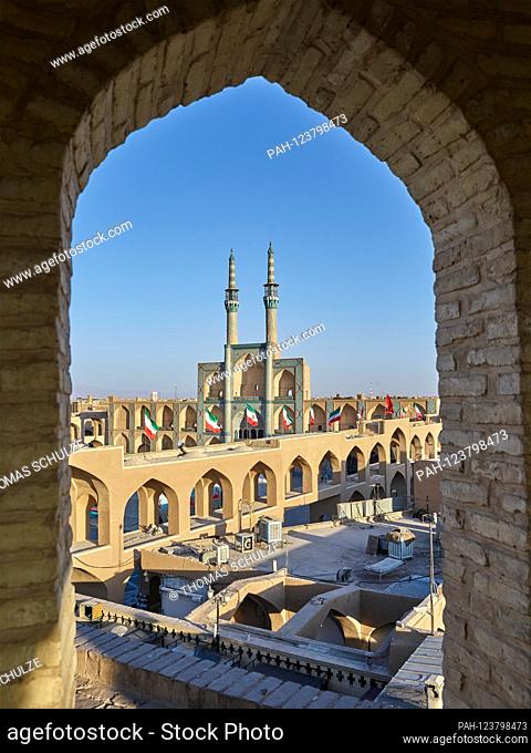 The Amir Chaqmaq complex in the desert city of Yazd in Iran, taken on November 16, 2017. Yazd is one of the oldest cities in Iran with a population of around...