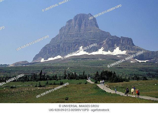 Montana. Glacier National Park. Waterton-Glacier International Peace Park. Clements Mountain And Hidden Lake Nature Trail