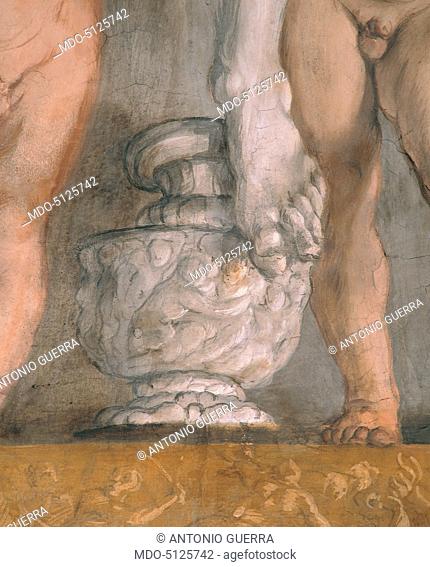 Histories of the Foundation of Rome (Storie della fondazione di Roma), by Annibale, Agostino and Ludovico Carracci, 1590-1591, 16th Century, fresco