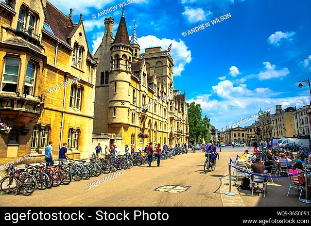 University buildings in Broad Street, Oxford, England