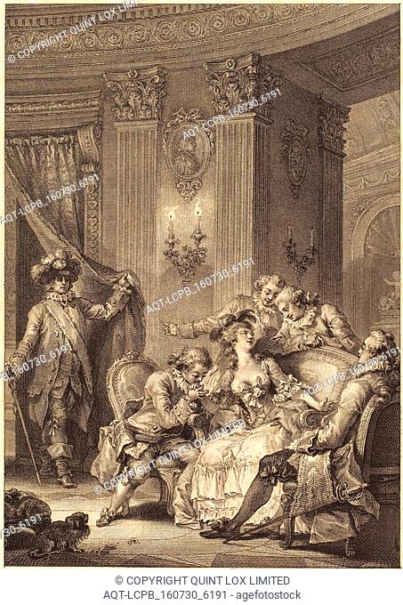 Jean-Baptiste Tilliard and Antoine-Jean Duclos after Jean-HonorÃ© Fragonard (French, 1742 - 1795), Le mari confesseur, etching and engraving