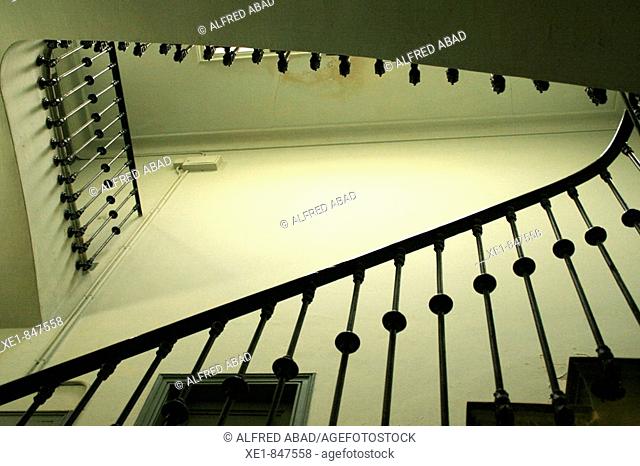 Staircase. Centre Moral i Instructiu de Gràcia, Barcelona, Spain
