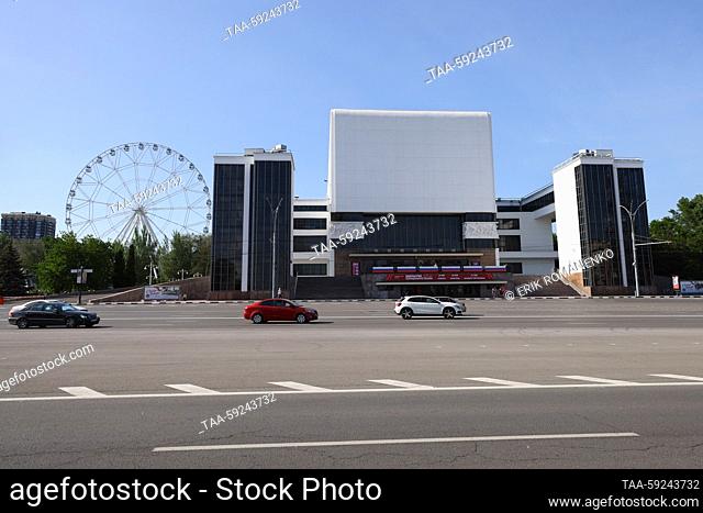 RUSSIA, ROSTOV-ON-DON - MAY 20, 2023: A view of the Rostov Academic Drama Theatre in Teatralnaya Square. Erik Romanenko/TASS