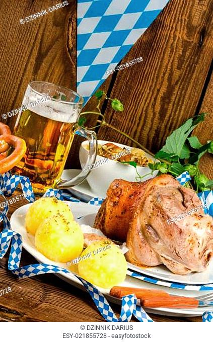 Schweinshaxe - pork knuckle on Bavarian