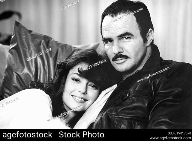 Rachel Ward, Burt Reynolds, on-set of the Film, Sharky's Machine, Orion Pictures, 1981
